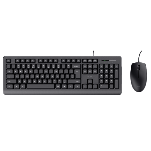 Trust Primo tastiera Mouse incluso Universale USB QWERTY Inglese US Nero [23970]