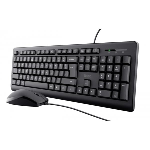 Trust Primo tastiera Mouse incluso Universale USB QWERTY Inglese US Nero [23970]