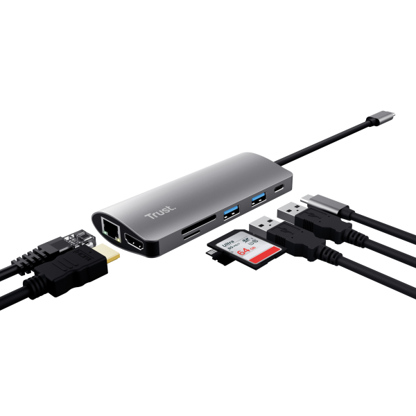 TRUST ADATTATORE DALYX 7-IN-1 USB-C [23775]