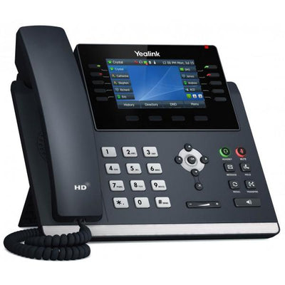 YEALINK TELEFONO VOIP 2XLAN GIGABIT, DISPLAY A COLORI 4,3, 1XRJ9, 16 LINEE SIP [SIP-T46U]