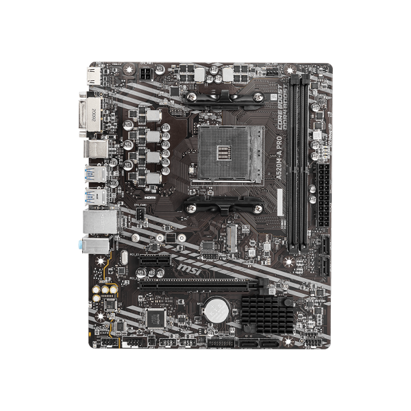 MSI MB AMD A520, A520M-A PRO AM4 2DDR4 11PCI-Ex16, 1M2, 4SATA3, 6USB3 [A520M-A PRO]