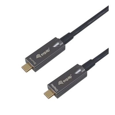 Equip 119461 Cavo ottico attivo USB-C-C, M/M, 5,0 m, PD 60W, 4K/60Hz, 10Gbps, Video+Dati+PD [119461]