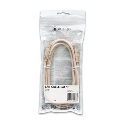 Atlantis Land P019-LAN_5E-U-2 cavo di rete Bianco 2 m Cat5e U/UTP (UTP) [P019-LAN_5E-U-2]