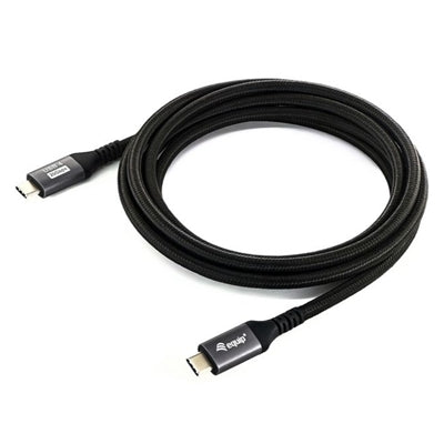 Equip 128382 Cavo USB4 Gen 2x2 da C a C, M/M, 2,0 m, PD 100W, 4K/60Hz, 20Gbps, nero [128382]