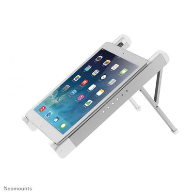 Neomounts Laptop Stand - 11-17inch - Max 5 kg - 6 Height Positions - Foldable - Compact - Universal - Silver [NSLS010]