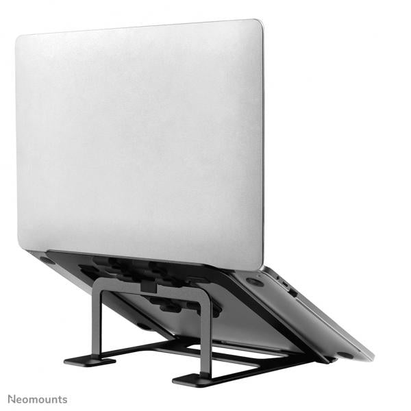 Neomounts Laptop Stand - 10-17inch - Max 5 kg - 6 Height Positions - Foldable - Compact - Ultra-Slim - Universal - Black [NSLS085BLACK]