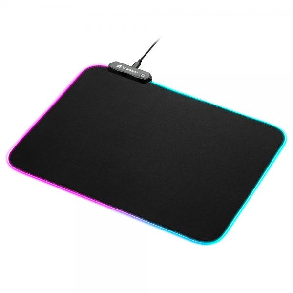 Sharkoon 1337 RGB V2 Gaming Mat Tappetino per mouse per gioco da computer Nero [1337GAMINGMATRGBV2360]