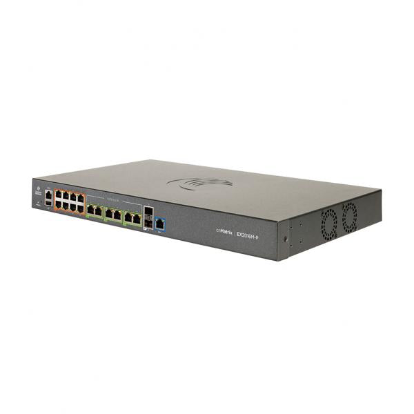 CambiumNetworks,EX2016M,Intelligent Ethernet PoE Switch cnMatrix, 8x1G+6x2.5G+2xSFP [MXEX2016MxPA00]
