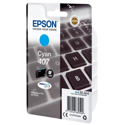 EPSON CART. INK CIANO PER WF-4545, 407 L [C13T07U240]