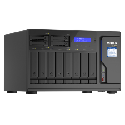 QNAP TVS-h1288X NAS Tower Collegamento ethernet LAN Nero W-1250 [TVS-H1288X-W1250-16G] - ITPartners