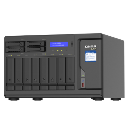 QNAP TVS-h1288X NAS Tower Collegamento ethernet LAN Nero W-1250 [TVS-H1288X-W1250-16G] - ITPartners