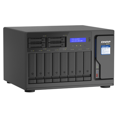 QNAP TVS-h1288X NAS Tower Collegamento ethernet LAN Nero W-1250 [TVS-H1288X-W1250-16G] - ITPartners