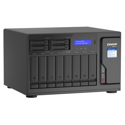 QNAP TVS-h1288X NAS Tower Collegamento ethernet LAN Nero W-1250 [TVS-H1288X-W1250-16G] - ITPartners