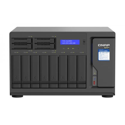 QNAP TVS-h1288X NAS Tower Collegamento ethernet LAN Nero W-1250 [TVS-H1288X-W1250-16G] - ITPartners