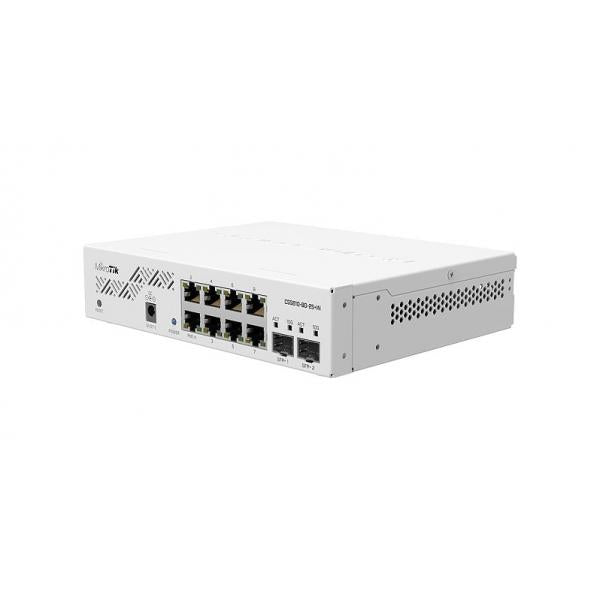 MikroTik, Cloud Smart Switch, 8 x 1G Ethernet ports and 2 x 10G SFP+ ports [CSS610-8G-2S+IN]