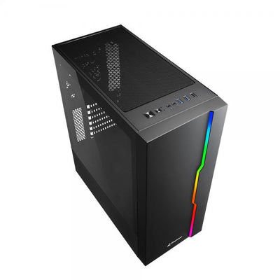 SHARKOON CASE ATX 1XUSB 2.0, 2XUSB 3.0, VETRO TEMPERATO, 1X 120MM FAN FRONT, 7 SLOT ESPANSIONE, ARGB CONTROLLER, PANNELLO FRONTALE ILLUMINATO [RGB SLIDER]