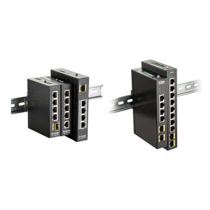 D-LINK SWITCH INDUSTRIALE 8 PORTE GIGABIT, INCLUDE 2 X 100/1000M SFP [DIS-100G-10S]
