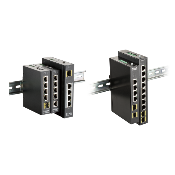 D-LINK SWITCH INDUSTRIALE 8 PORTE GIGABIT, INCLUDE 2 X 100/1000M SFP [DIS-100G-10S]