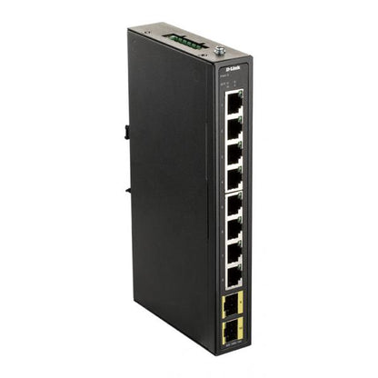 D-LINK SWITCH INDUSTRIALE 8 PORTE GIGABIT, INCLUDE 2 X 100/1000M SFP [DIS-100G-10S]