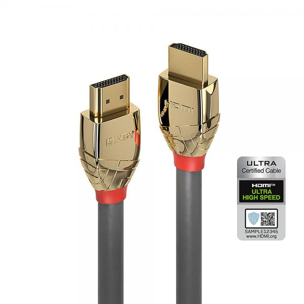 LINDY No. 37602 - Cavo HDMI Ultra High Speed Gold Line, 2m [LIN-37602]