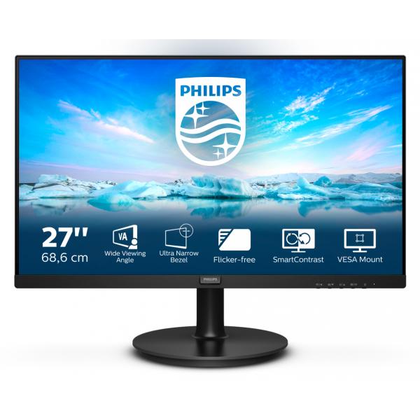 PHILIPS MONITOR 27 LED VA 16:9 FHD, 4MS 250 CDM, VGA/HDMI TS [271V8L]