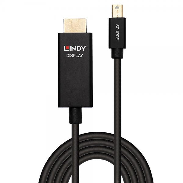 LINDY CAVO ADATTATORE DA MINI DISPLAYPORT A HDMI 4K60HZ, 2 M [40922]