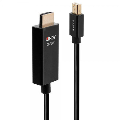 LINDY CAVO ADATTATORE DA MINI DISPLAYPORT A HDMI 4K60HZ, 2 M [40922]