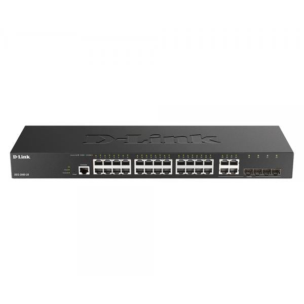 D-LINK SWITCH 24 PORTE GIGABIT MANAGED PLUS 4 COMBO 1000BASET/SFP [DGS-2000-28_I]