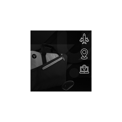 NGS BORSA E MOUSE FINO A 15.6, NERA E GRIGIA [MASTERKITBLACK]