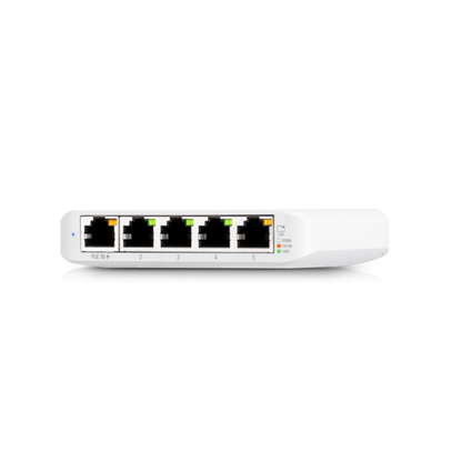 Ubiquiti - USW-Flex-Mini-EU - pack 5 - UniFi 5 Port Layer 2 switch with 4 GbE ports, 1 GbE PoE input port for power [USW-Flex-Mini-5]