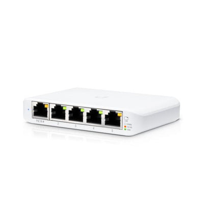 Ubiquiti - USW-Flex-Mini-EU - pack 5 - UniFi 5 Port Layer 2 switch with 4 GbE ports, 1 GbE PoE input port for power [USW-Flex-Mini-5]