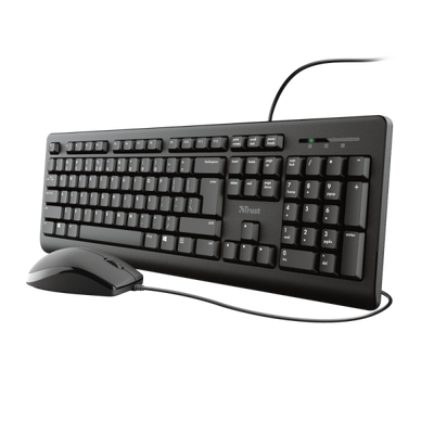 Trust Primo tastiera Mouse incluso USB QWERTY Inglese Nero [23974]