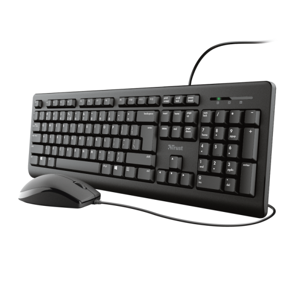 Trust Primo tastiera Mouse incluso USB QWERTY Inglese Nero [23974]