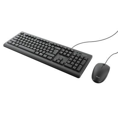 Trust Primo tastiera Mouse incluso USB QWERTY Inglese Nero [23974]