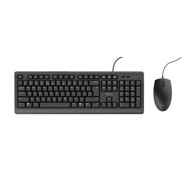 Trust Primo tastiera Mouse incluso USB QWERTY Inglese Nero [23974]