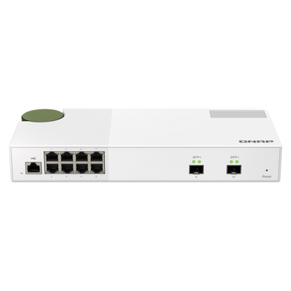 QNAP SWITCH QSW-M2108-2S, managed, 8 port 2.5Gbps, 2 port 10Gbps SFP+ PROMO FINO AD ESAURIMENTO SCORTE [QSW-M2108-2S]