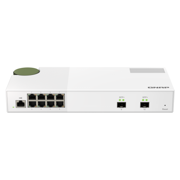 QNAP SWITCH QSW-M2108-2S, managed, 8 port 2.5Gbps, 2 port 10Gbps SFP+ PROMO FINO AD ESAURIMENTO SCORTE [QSW-M2108-2S]