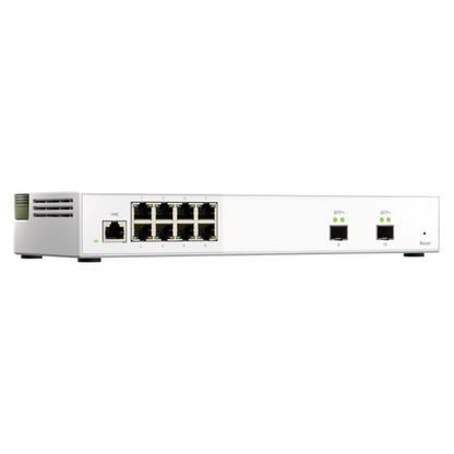 QNAP SWITCH QSW-M2108-2S, managed, 8 port 2.5Gbps, 2 port 10Gbps SFP+ PROMO FINO AD ESAURIMENTO SCORTE [QSW-M2108-2S]