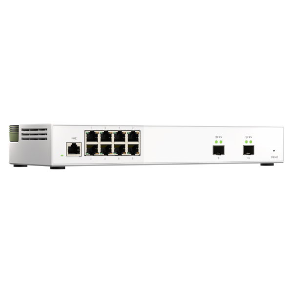 QNAP SWITCH QSW-M2108-2S, managed, 8 port 2.5Gbps, 2 port 10Gbps SFP+ PROMO FINO AD ESAURIMENTO SCORTE [QSW-M2108-2S]