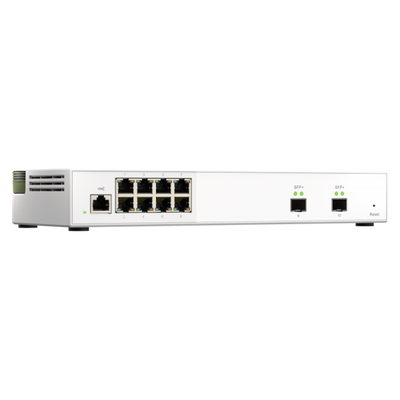 QNAP SWITCH QSW-M2108-2S, managed, 8 port 2.5Gbps, 2 port 10Gbps SFP+ PROMO FINO AD ESAURIMENTO SCORTE [QSW-M2108-2S]