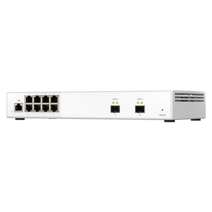 QNAP SWITCH QSW-M2108-2S, managed, 8 port 2.5Gbps, 2 port 10Gbps SFP+ PROMO FINO AD ESAURIMENTO SCORTE [QSW-M2108-2S]