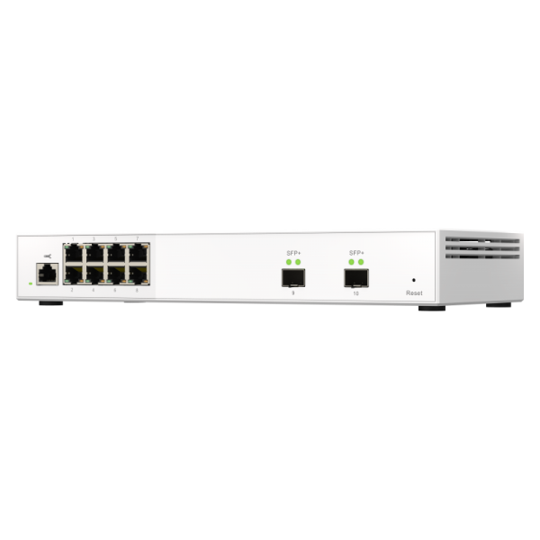 QNAP SWITCH QSW-M2108-2S, managed, 8 port 2.5Gbps, 2 port 10Gbps SFP+ PROMO FINO AD ESAURIMENTO SCORTE [QSW-M2108-2S]