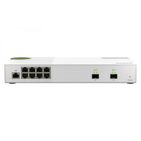 QNAP SWITCH QSW-M2108-2S, managed, 8 port 2.5Gbps, 2 port 10Gbps SFP+ PROMO FINO AD ESAURIMENTO SCORTE [QSW-M2108-2S]
