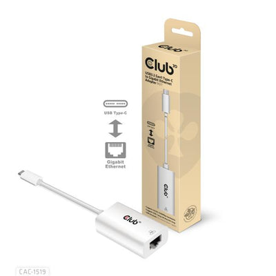 CLUB3D USB TYPE C 3.1 GEN 1 GEN 1 MALE TO 1GB ETHERNET FEMALE ACTIVE ADAPTER [CAC-1519]
