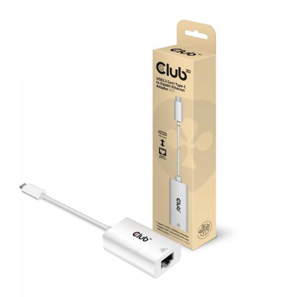 CLUB3D USB TYPE C 3.1 GEN 1 GEN 1 MALE TO 1GB ETHERNET FEMALE ACTIVE ADAPTER [CAC-1519]