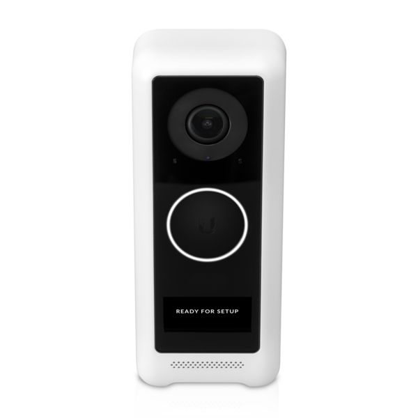 Ubiquiti - UVC-Doorbell-Lite-W - Videocitofono PoE compatto con audio bidirezionale e opzioni di montaggio versatili, bianco [UVC-Doorbell-Lite-W]