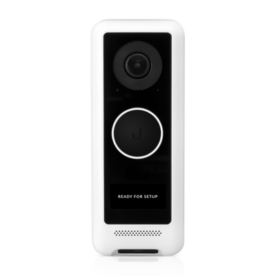 Ubiquiti - UVC-Doorbell-Lite-W - Videocitofono PoE compatto con audio bidirezionale e opzioni di montaggio versatili, bianco [UVC-Doorbell-Lite-W]