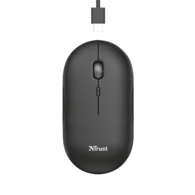 TRUST MOUSE PUCK WIRELESS MOUSE NERO [24059]