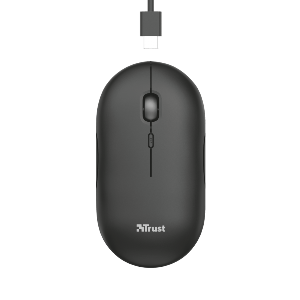 TRUST MOUSE PUCK WIRELESS MOUSE NERO [24059]
