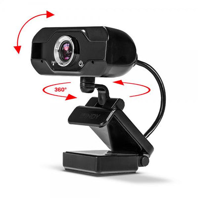 Lindy 43300 webcam 1920 x 1080 Pixel USB 2.0 Nero [LINDY43300]